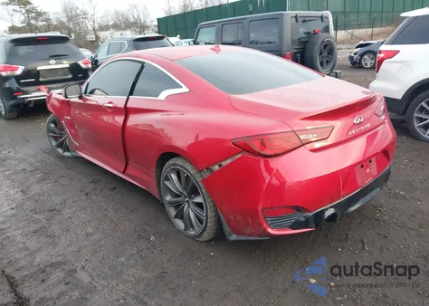 2017 Infiniti Q60 3.0T Red Sport 400 from USA, damaged, VIN JN1FV7EL3HM701808
